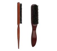NyxSeat 2 peines para el pelo de madera, peine de cerdas para desenredar, peinado multifuncional, adecuado para decoración del cabello, unisex