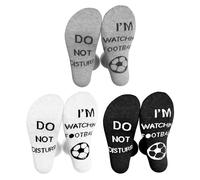 NyxSeat 3 pares de calcetines deportivos de punto, calcetines de golf, calcetines de fútbol, calcetines para zapatillas, regalos para hombres, regalos para aficionados al fútbol, gris, negro, blanco,