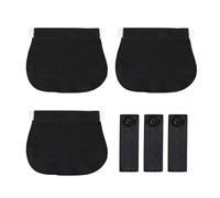 NyxSeat 3 pares de hebillas de extensión de cinturón + 3 bandas elásticas, cinturón de embarazo telescópico, gran banda elástica que se puede extender, especialmente para mujeres embarazadas y