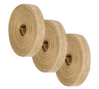 NyxSeat 3 Rollos de Cinta de Yute Natural - 10 m, 1 cm de Ancho - Vintage para Regalo, Boda, Artesanía, Decoración de Ramo de Flores