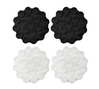 NyxSeat 4 ventosas de silicona, soporte para teléfono de coche, ventosa de silicona para teléfono móvil, soporte de vídeo, para todos los modelos de teléfono (negro, blanco)