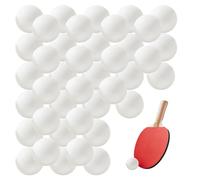NyxSeat 40 pelotas de ping pong de mesa blancas, de plástico, sin costuras, con textura mate, pelotas de tenis de mesa para deportes, juegos, fiestas, piscinas, adecuadas para adultos y principiantes