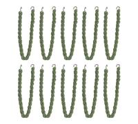NyxSeat 5 pares de cordones elásticos, cordones para botas de nieve, ligas sueltas, cordones militares, ligas de gancho de metal, cordones elásticos (verde militar), Verde militar., 16-40 cm