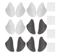 NyxSeat 6 pares de protector de zapato y antiarruga, accesorios suaves para botas y zapatos, protección antiarrugas, negro