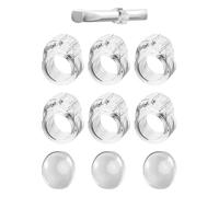 NyxSeat 6 protectores de manija de puerta con 3 parachoques redondos, tope de puerta de PVC transparente, paragolpes de manija de puerta, protector de parachoques para evitar daños en la pared