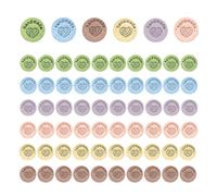 NyxSeat 60 etiquetas de piel hechas a mano, con doble agujero en relieve, etiquetas de piel redondas, etiquetas para coser personalizadas, para sombreros, bolsas hechas a mano, etiquetas decorativas