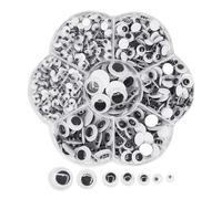 NyxSeat 700 unidades de ojos adhesivos, globos oculares autoadhesivos, accesorios de juguetes para animales, ojos artesanales, materiales hechos a mano para niños, adecuados para bricolaje, álbumes de