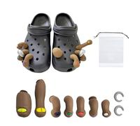 NyxSeat 9 Piezas De Adornos Para Zapatos Con Patrón De Cocodrilo, Adornos Realistas Para Los Dedos, Divertidos Adornos Decorativos Para Los Dedos, Accesorios Para Zapatos Para Niños Y Niñas.