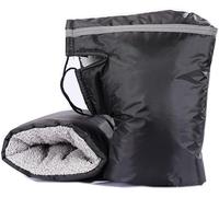 NyxSeat Guantes de ciclismo negros con tiras reflectantes - Térmicos para coche y conducción, mantienen las manos calientes, ideales para otoño e invierno