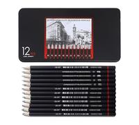 NyxSeat Juego de 12 lápices de diferentes grados de dureza 2H H F HB B 2B 3B 4B 5B 6B 7B 8B 8B, juego de lápices de dibujo para niños, adultos, artistas, principiantes (negro)