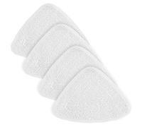 NyxSeat Juego de 4 fundas de paño de microfibra, accesorios para mopa de vapor, fundas de paño de lija triangulares, accesorios de repuesto (blanco)
