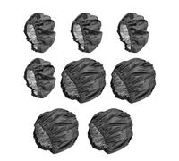 NyxSeat Juego de 8 protectores de ruedas para cochecito de bebé, impermeables, cubiertas para ruedas de cochecito, accesorios a prueba de polvo (negro)