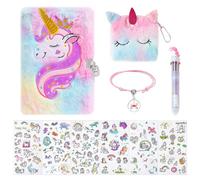 NyxSeat Juego De Libros De Contraseñas De 10 Piezas, Diario Con Cerradura Para Niñas, Diario Secreto Divertido, Diario Femenino Arcoíris, Perfecto Para Escribir Secretos Y Pensamientos (Rosa)