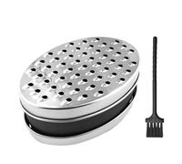 NyxSeat Rallador de Acero Inoxidable Con Cepillo Pequeño - para Jengibre, Queso y Cocina