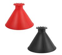 NyxSeat Rascador de hielo cónico de dos piezas, rascador de hielo para coche, rascador de hielo para coche, rascador de hielo, cono de rascador de hielo, increíble rascador de hielo para coche