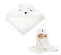NyxSeat Toalla de baño de bebé de 1 pieza con capucha, suave y absorbente, albornoz de capa de animales de dibujos animados, artículos de tocador para recién nacidos y niños pequeños