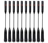 NZBZKKNBCP Antena de 150/430 MHz, SMA hembra, banda dual, alta ganancia, compatible for radios bidireccionales Kenwood for Baofeng UV-5R (todos), UV-82 y UV-K5 Antena de interfono(TC-213UV k 10Pcs)