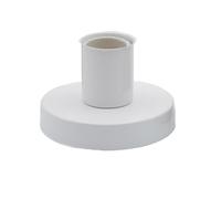 NZBZKKNBCP Base de lámpara E27 Negra, Blanca, Dorada y Plateada, Soporte de lámpara de Techo Industrial Vintage E26, Soporte de lámpara de Pared for Rosca y portalámparas. Base de lámpara(5Pcs,Wit)
