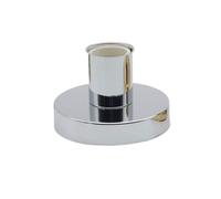 NZBZKKNBCP Base de lámpara E27 negra, blanca, dorada y plateada, soporte de lámpara de techo industrial vintage E26, soporte de lámpara de pared for rosca y portalámparas. base de lámpara(1Pcs,Silver)