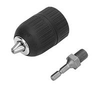 NZBZMBTTVF 1/2-2 0unf Chuck de taladro sin llave 2.0-1 3mm Eje de motor eléctrico Mini Chuck 1/4 '' Hex Shank Quick Cambiar adaptador Convertidor portabrocas
