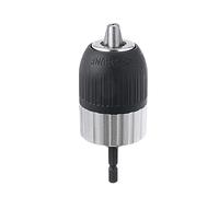 NZBZMBTTVF Adaptador de mandril de taladro sin llave de 2-13 mm for llaves de impacto Accesorios for soporte de perforación Autobloqueo sin llave de manga eléctrica de taladro eléctrico portabrocas