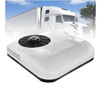 NzEupno Aire Acondicionado EléCtrico para Techo De RV De 12V/24V Aire Acondicionado De RefrigeracióN para Cabina De CamióN, Sin Conductos para Autobuses, Remolques Y Furgonetas White-12V