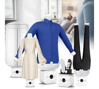 NzEupno Planchadora AutomáTica, Secadora Y Plancha De Aire Caliente Manos Libres, Planchado RáPido con Vapor En 8 Minutos, Quita Arrugas Inflable PortáTil para Camisas, Pantalones Y Zapatos D