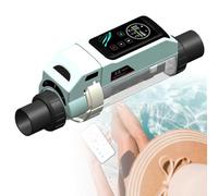 NzEupno Sistemas de cloración Salina para Piscinas, Control Remoto por Wi-Fi y App, generador de Cloro para Piscinas de Agua Salada con Panel Digital Inteligente 24g/h