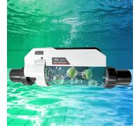 NzEupno Sistemas Inteligente de cloración para Piscinas de Agua Salada: Generador de Cloro con Wi-Fi Integrado, Control Remoto por aplicación y Panel Digital Inteligente 8g/h