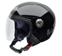 NZI 050203G047 Helix IV Metal Casco de Moto, Color Negro, Talla 58-59 (L)