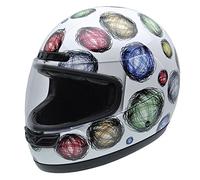 NZI 050268G407 Class Jr Graphics Scribble Casco de Moto, Diseño Peces de Colores, Talla 55-56 (S)
