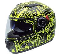 NZI 050305G804 Eurus S Wwe Ryback Fluofeed Casco de Moto, Talla M