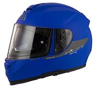NZI - Casco Integral para Moto Modelo Eurus 2 Desert (Azul Mate, S 55-56 cms.)