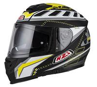 NZI - Casco Integral para Moto Modelo Eurus 2 Desert (Project Black&White&Yellow, XL 61-62 cms.)