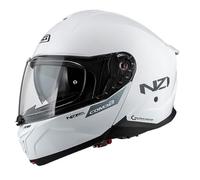 NZI Combi 3 Duo Blanco - Casco de Moto Modular Abatible con Visor Solar - Homologado P/J ECE 22.06 (L)