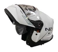 NZI Combi 3 Duo Blanco - Casco de Moto Modular Abatible con Visor Solar - Unisex Hombre y Mujer - Homologado P/J ECE 22.06 (L)