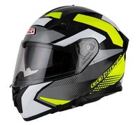 NZI Go Rider Stream Duo Quadri negro, gris y amarillo homologación 22.06 - Color: AMARILLO, Talla: Talla S