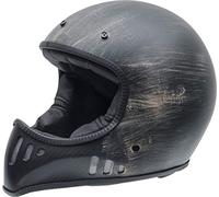 NZI MAD Carbón Casco de Moto(Negro Oxyd,X-Pequeña)