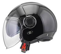 NZI RINGWAY2 Duo Casco Abierto de Motocicleta con Visera Interior Oscura (Black, XL)