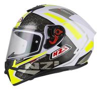 NZI Trendy ECE 22.05 - Casco Moto Integral Blanco Limon - Unisex Hombre y Mujer (L)