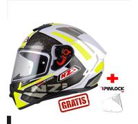 NZI TRENDY OVERTAKING WHITE-LEMON+PINLOCK GRATIS - Color: AMARILLO, Talla: Talla S