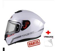 NZI TRENDY SOLID NOUEVEAU BLANCO+PINLOCK GRATIS CASCO INTEGRAL - Color: BLANCO, Talla: Talla L