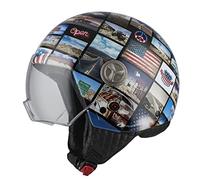 NZI Zeta 2 Casco Abierto MINIJET, Unisex-Adult, Collage, XL