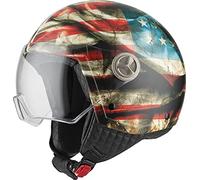 NZI Zeta 2 Casco Abierto MINIJET, Unisex-Adult, Peace, XL