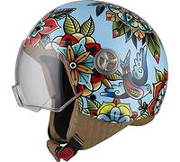 NZI Zeta 2 Casco Abierto MINIJET, Unisex-Adult, Printemps, XXS