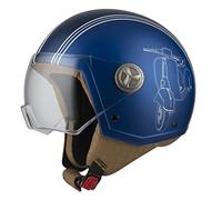 NZI Zeta 2 Casco Abierto MINIJET, Unisex-Adult, Sprint Blue, L