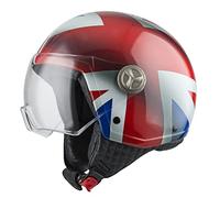 NZI Zeta 2 Casco Abierto MINIJET, Unisex-Adult, Union Jack, XL