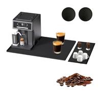 Nzkeuf Alfombrilla Cafetera de Silicona, 50 x 40 cm Protector para Cafetera 2 en 1 con Alfombrilla Escurreplatos desmontable de 40 x 19 cm, Encimera de Cocina y Máquina de Café