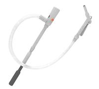 Nzkeuf Bomba de Transferencia Combustible con Pilas, Flujo de 2.8 Gpm, Sensor de Parada Automática Portátil, Carga USB, Manguera de 51 Pulgadas, Bomba de Inserción Telescópica para Gasolina, Diésel