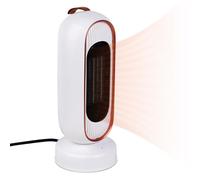Nzkeuf Calefactor Electrico Portátil, 1300W PTC Cerámico Calefactor Bajo Consumo, 2 Modos Radiador Electrico, Protección contra Sobrecalentamiento y Vuelco, para Baño,Dormitorios, Salones y Oficinas